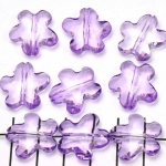 acrylic faceted flower - lilac purple 