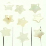 schelp ster - wit beige