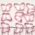 acrylic faceted butterfly - pink