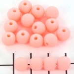 plastic mat round 8 mm - light pink