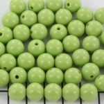 acrylic round 10 mm opaque - bright chartreuse