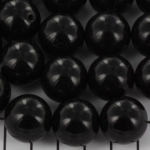 acrylic round 18 mm opaque - black