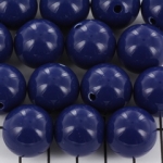acrylic round 18 mm opaque - dark blue
