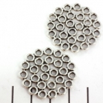 connector circles 30 mm - silver