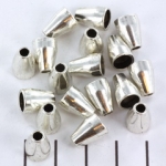 beadshood oval 11 mm - silver
