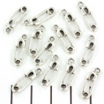 safety pin silver - 19 mm