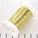 metal wire - 0,4 mm messing gold