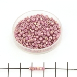 faceted micro spacers - chalk violet luster
