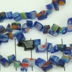 millefiori chips - donkerblauw