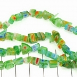 millefiori chips - groen