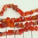 millefiori chips - rood