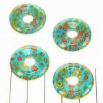 millefiori donut - turqois