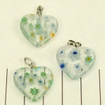 millefiori hart - wit