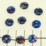 millefiori rond - donkerblauw