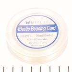 Miyuki elastiek koord - 0.4 mm 50 meter