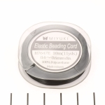 Miyuki elastiek koord - 0.4 - 0.6 mm zwart