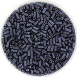 miyuki bugles 3 mm - opaque matte gunmetal