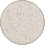 miyuki bugles 3 mm - opaque matte white 