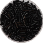 miyuki bugles 6 mm - opaque black