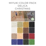 Miyuki Colorpack - 16 colors 11/0 delica beads christmas