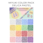 Miyuki Colorpack - 16 colors 11/0 delica beads - pastel colors