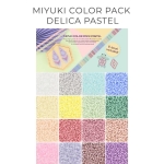 Miyuki Colorpack - 16 colors 11/0 delica beads - pastel colors