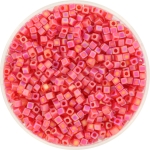 miyuki cubes 1.8 mm - transparant matte ab red orange 