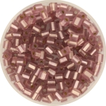 miyuki cubes 3 mm - silverlined matte smoky amethyst
