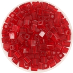 miyuki cubes 4 mm - transparant ruby