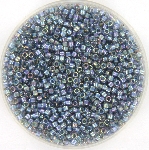 miyuki delica's 11/0 - transparant blue gray gold luster rainbow