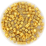 miyuki delica's 8/0 - duracoat galvanized gold