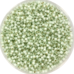 miyuki delica's 11/0 - silverlined opal light moss 