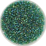 miyuki delica's 11/0 - transparant ab emerald
