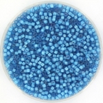 miyuki delica's 11/0 - white lined capri blue ab 