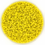 miyuki delica's 11/0 - opaque glazed frosted yellow