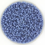 miyuki delica's 11/0 - opaque glazed frosted rainbow soft blue