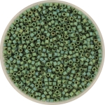 miyuki delica's 11/0 - metallic matte luster sage green