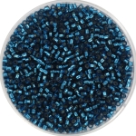 miyuki delica's 11/0 - silverlined dyed blue zircon 