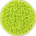 miyuki delica's 11/0 - opaque matte chartreuse 