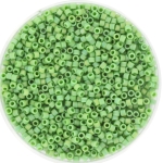 miyuki delica's 11/0 - opaque matte ab green