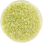 miyuki delica's 11/0 - sparkling celery lined crystal 