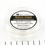 Miyuki beading thread dura-line XL - 0.15 mm 50 meters crystal