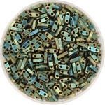 miyuki quarter tila 5x1.2 mm - metallic matte iris patina