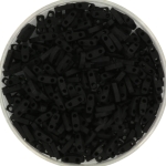 miyuki quarter tila 5x1.2 mm - opaque matte black