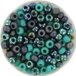 miyuki seed beads 6/0 - blue laguna