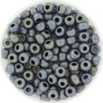 miyuki seed beads 6/0 - metallic matte silver gray