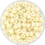 miyuki seed beads 6/0 - opaque matte cream