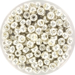 miyuki seed beads 6/0 - bright sterling plated