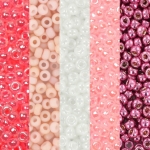 miyuki seed beads 8/0 - soft pink