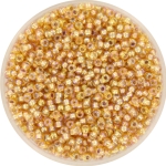 miyuki seed beads 11/0 - silverlined ab gold
